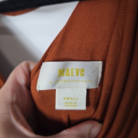 Anthropologie Maeve SizeS  Enchantment Copper Wide Leg Jumpsuit Sleeveless FLAW - Picture 8 of 14